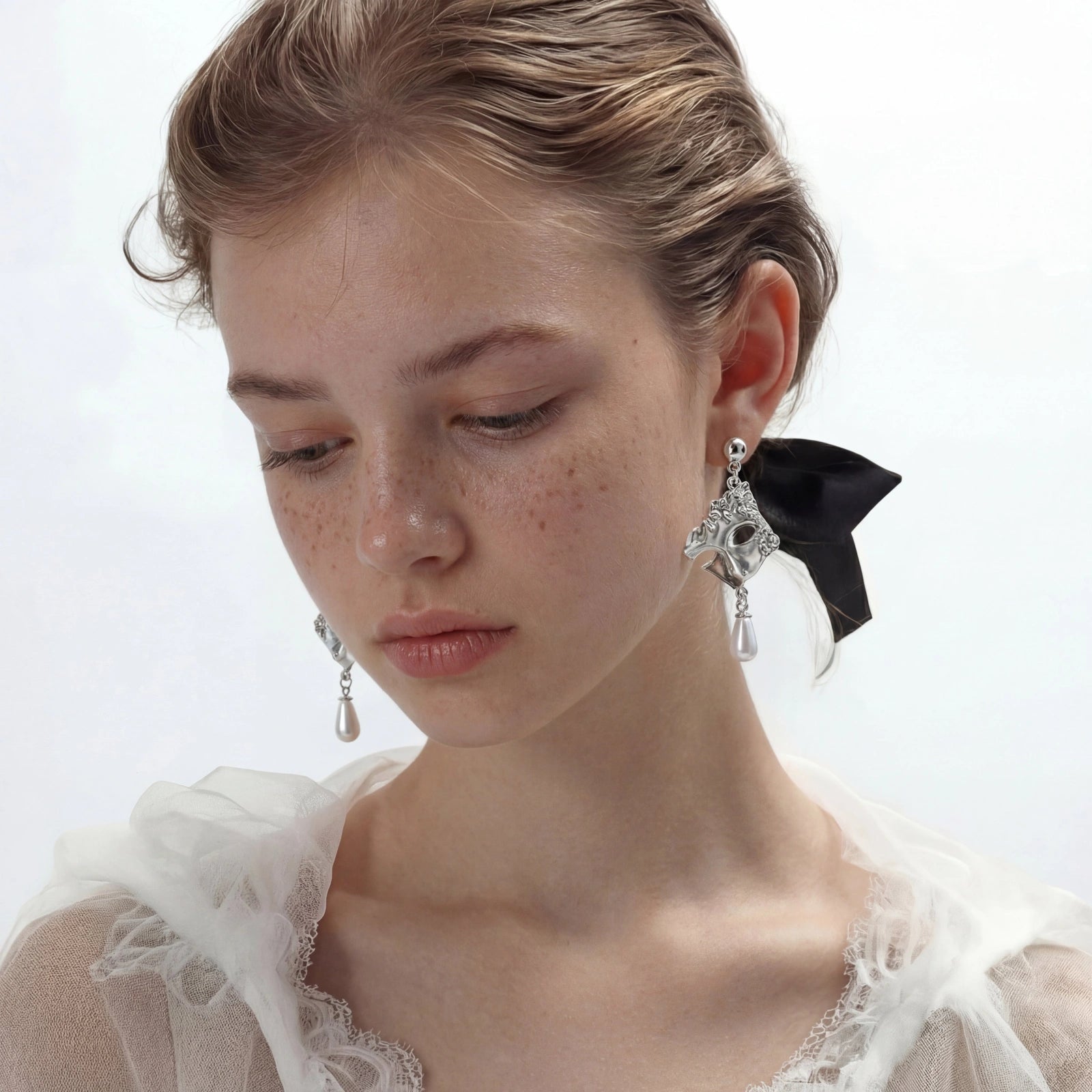 Boucles d'Oreilles Masque de Venise