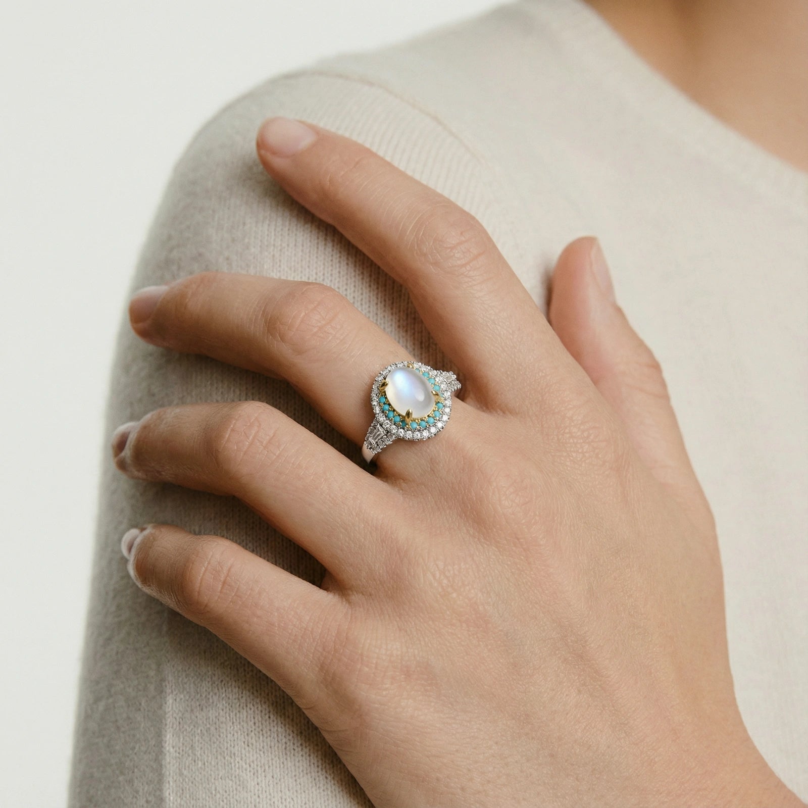 Bague Halo Mystique