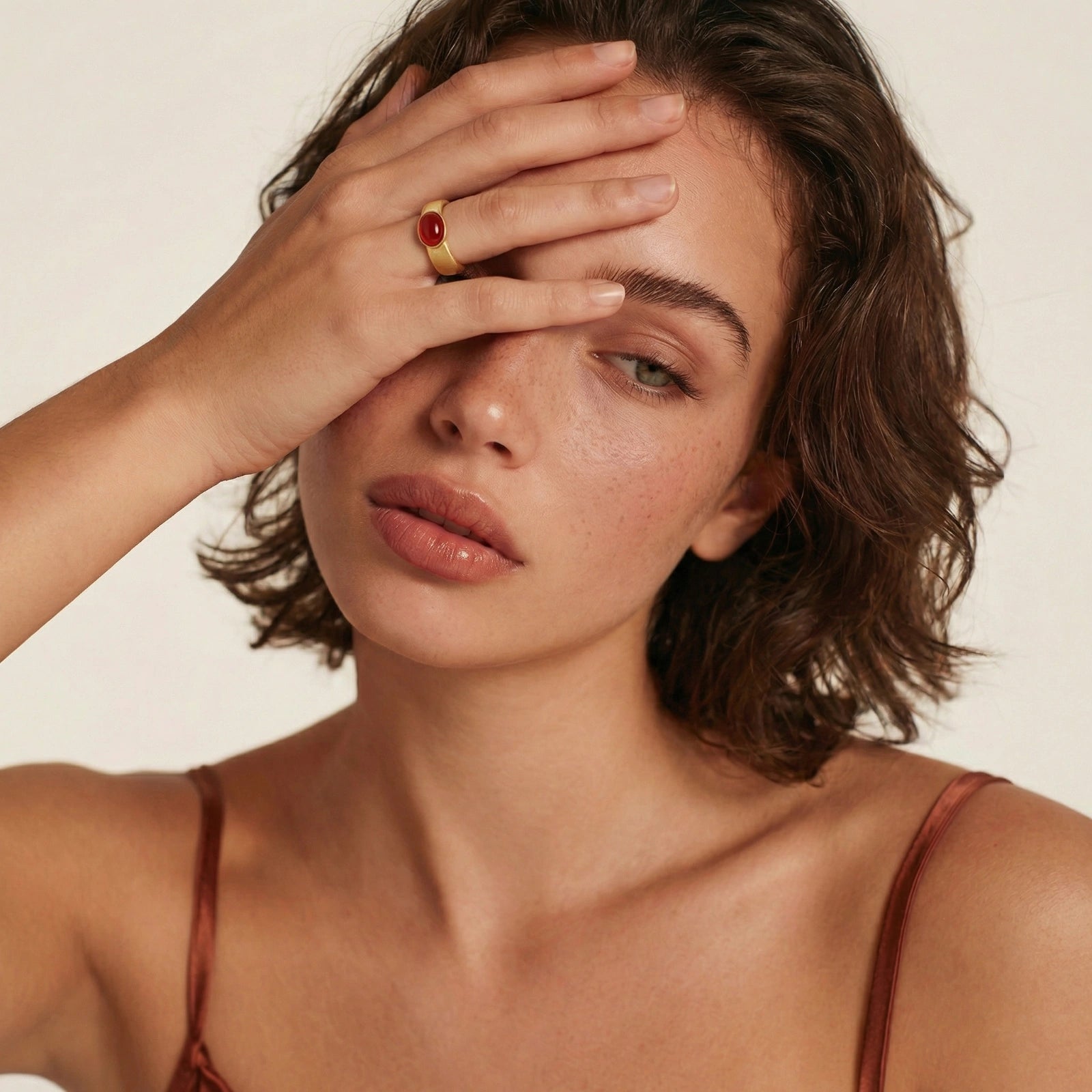 Bague Couronne Cramoisi