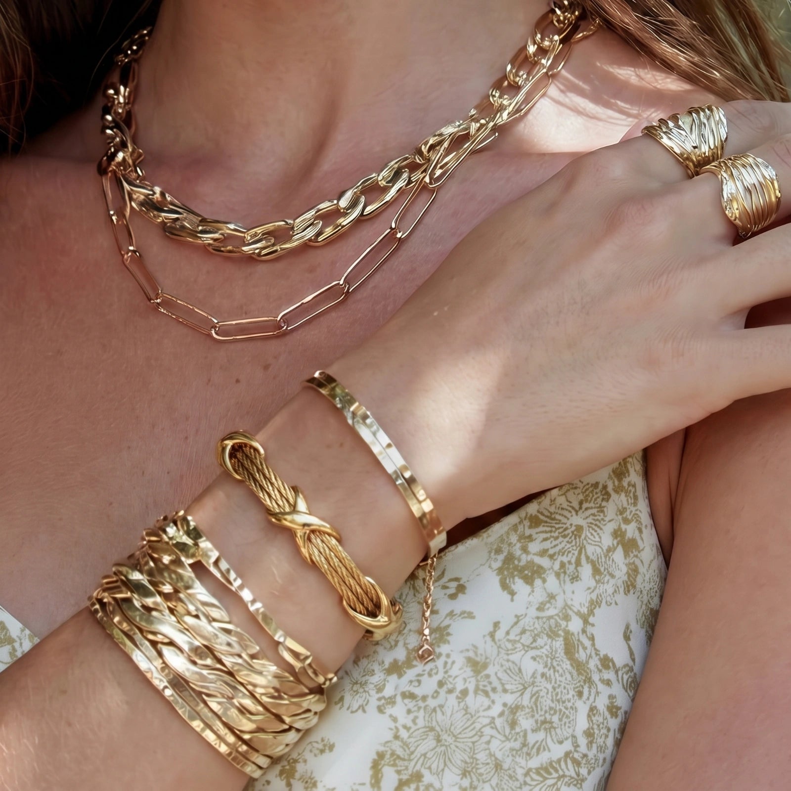 Bracelet Câble Nœud Croisé
